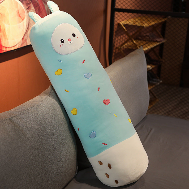 Kawaii Squad Plush Cylindrical Pillow Toy - Bear, Pig, Penguin, and Rabbit - Lia's Room