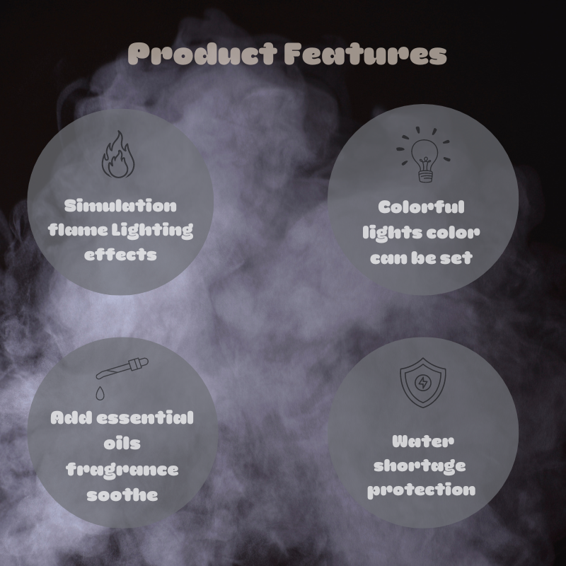 Magic of Fire and Fog: Volcano Humidifier Diffuser - Lia's Room