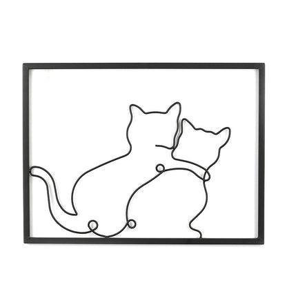 Kitty Coffee Cup Wall Hanging - Lia's Room