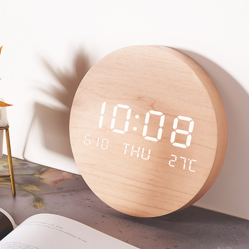 Solid Wood Digital Clock - Lia's Room