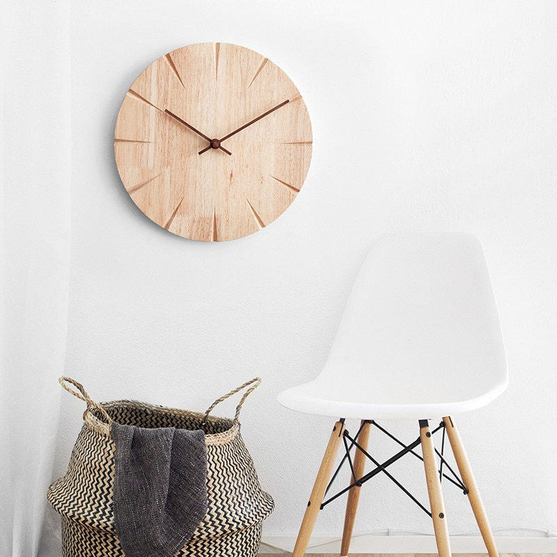 Simple Elegance Wooden Wall Clock - Lia's Room