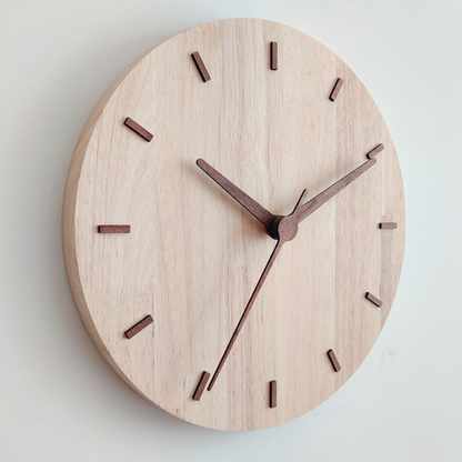 Simple Elegance Wooden Wall Clock - Lia's Room