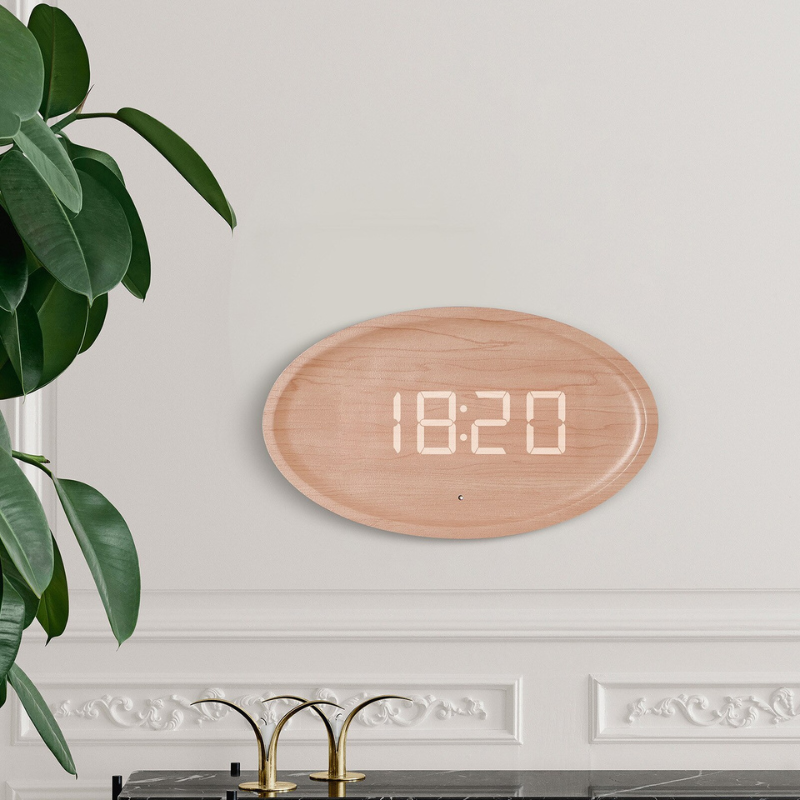 Solid Wood Digital Clock - Lia's Room