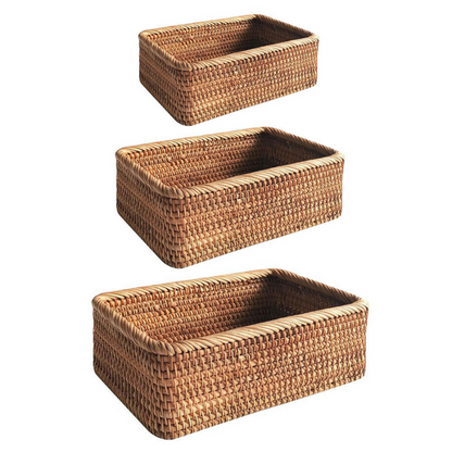 Handwoven Rattan Fruit Tray and Storage Box - Lia's Room