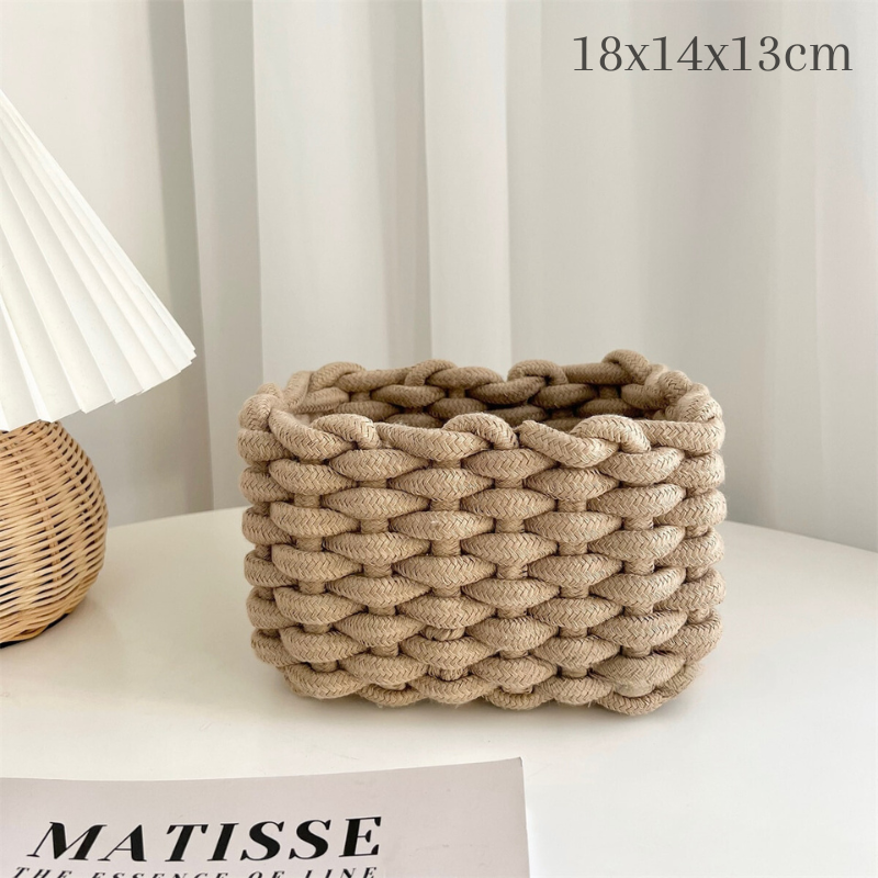 Handmade Cotton Rope Storage Basket - Lia's Room