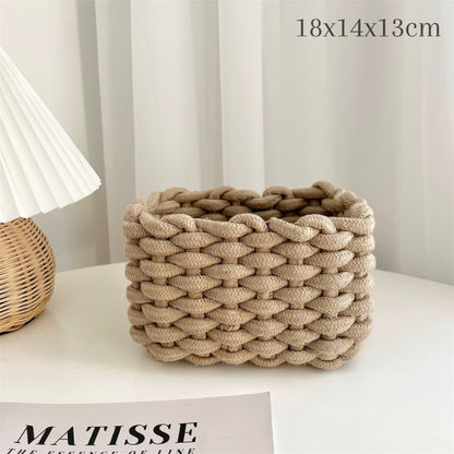 Handmade Cotton Rope Storage Basket - Lia's Room