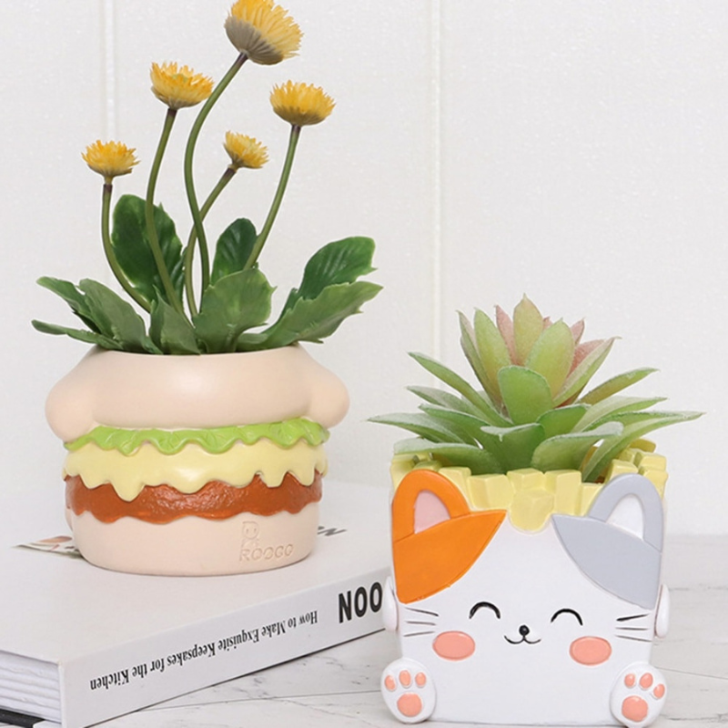 Puppy & Kitty Fast Food Planter - Lia's Room