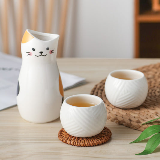 Purrfect Pour Cat Sake Set - Lia's Room