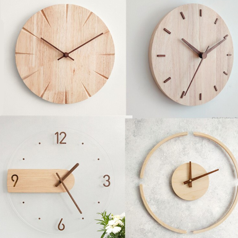 Simple Elegance Wooden Wall Clock - Lia's Room