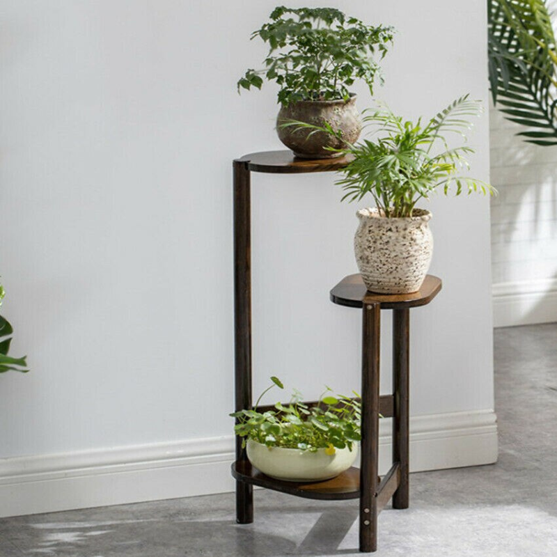asian plant stands indoor Bamboo Haven: 3 Tier Plant Stand Indoor – Lia's Room
