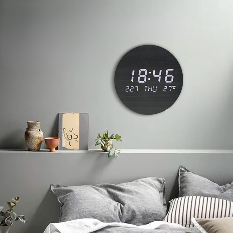 Solid Wood Digital Clock - Lia's Room