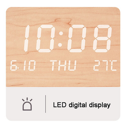 Solid Wood Digital Clock - Lia's Room