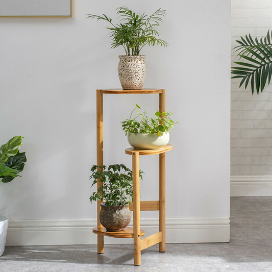 Bamboo Haven: 3-Tier Plant Stand Showcase - Lia's Room