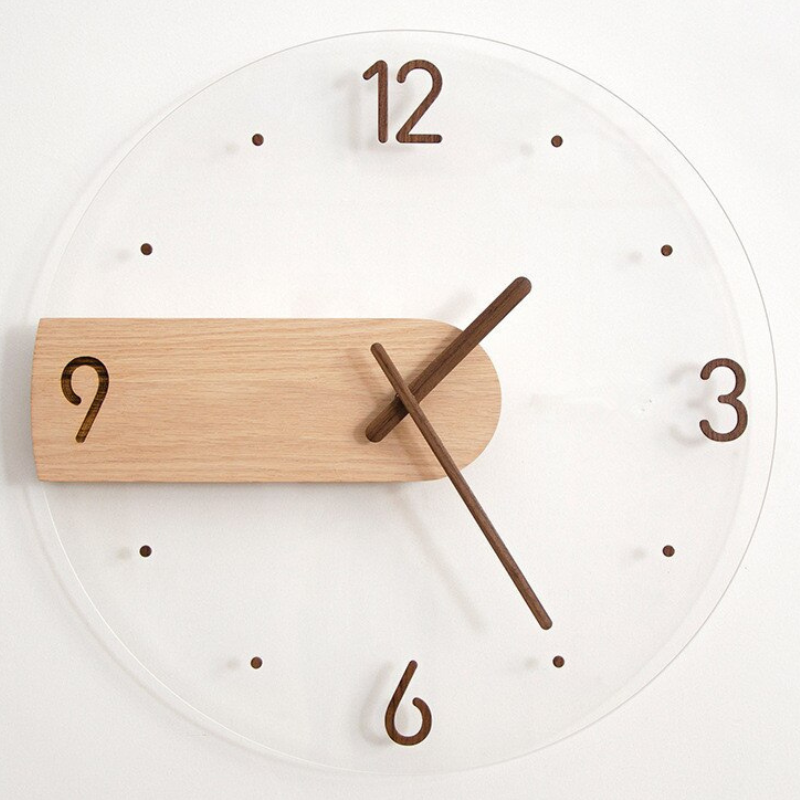 Simple Elegance Wooden Wall Clock - Lia's Room