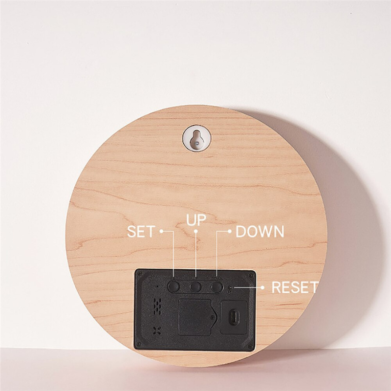 Solid Wood Digital Clock - Lia's Room