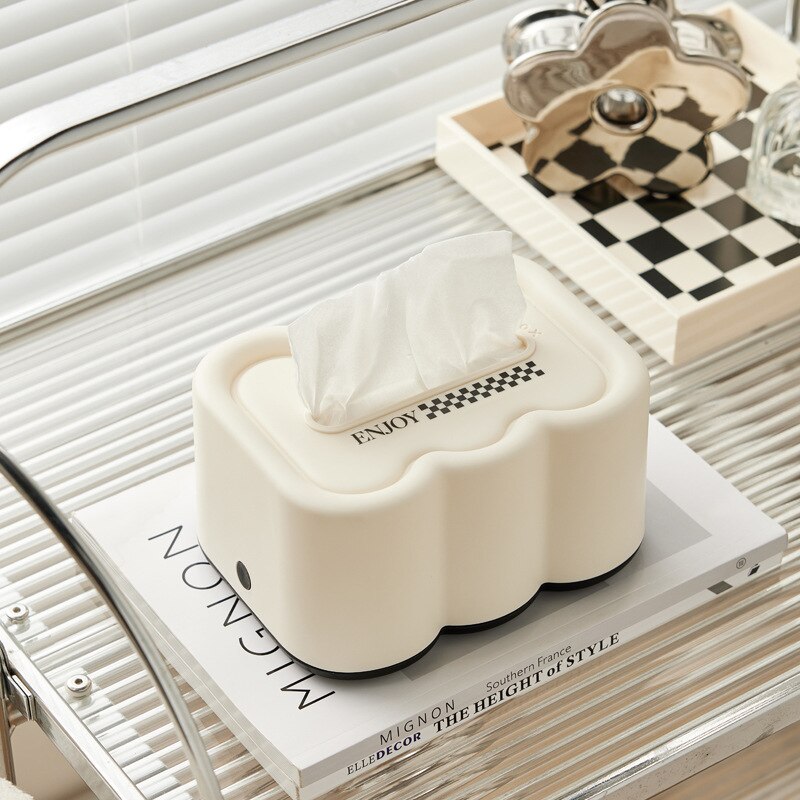 Creamy Decorative Tissue Box Cover - Lia's Room