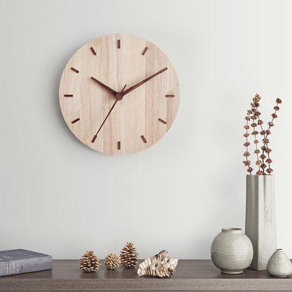 Simple Elegance Wooden Wall Clock - Lia's Room