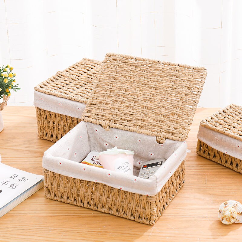 Rope Storage Basket - Beige, Gray, Brown - Lia's Room