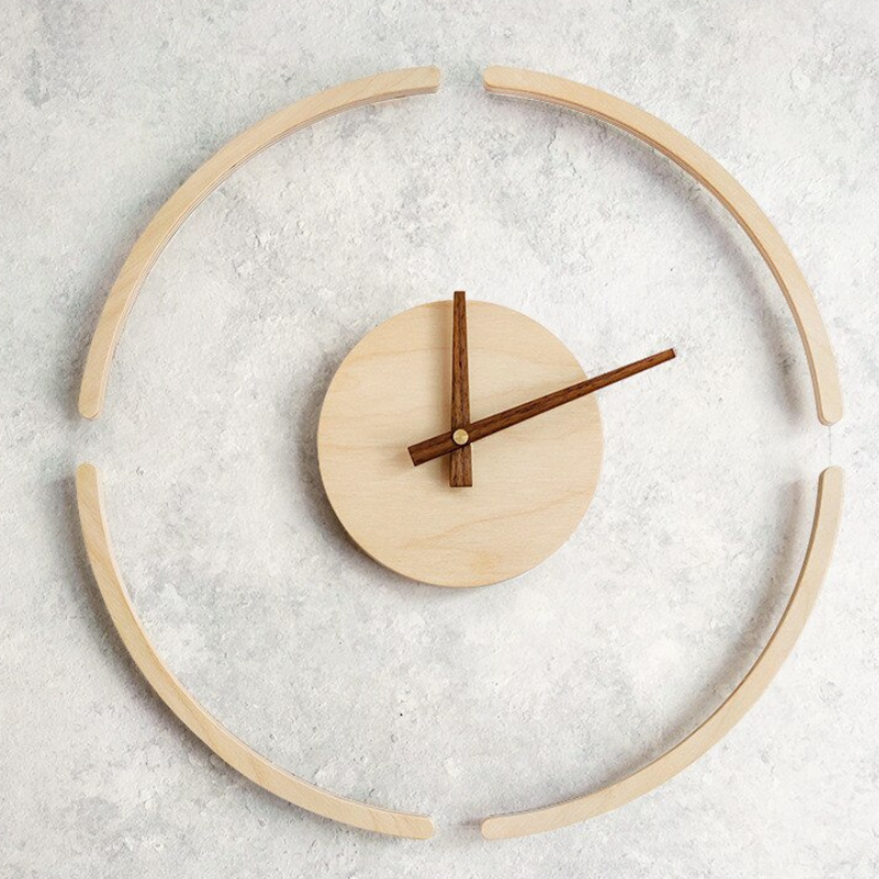 Simple Elegance Wooden Wall Clock - Lia's Room