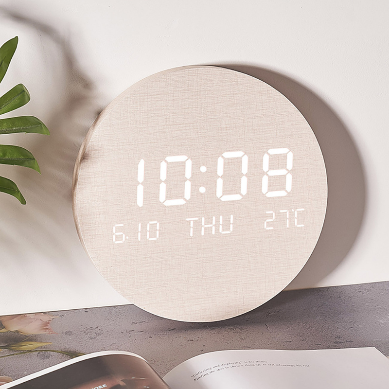 Solid Wood Digital Clock - Lia's Room