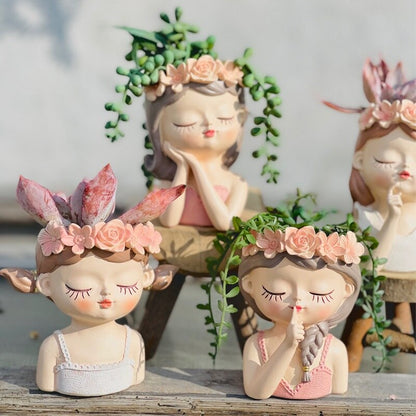 Fairy Girl Portrait Planter - Lia's Room