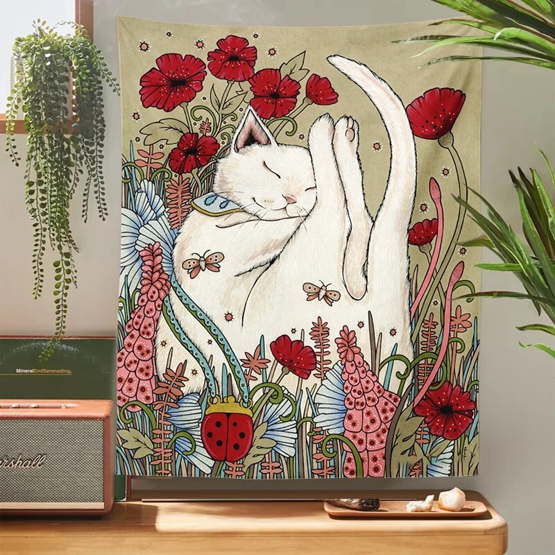 Cat Tapestry Wall Art - Lia's Room