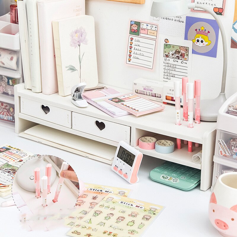 SweetKawaii Organization: Desk Organizer and Monitor Stand Combo - Lia's Room