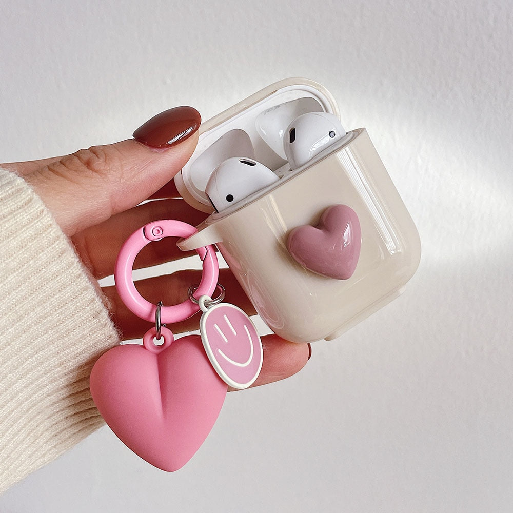 3D Heart Airpod Case - Lia's Room