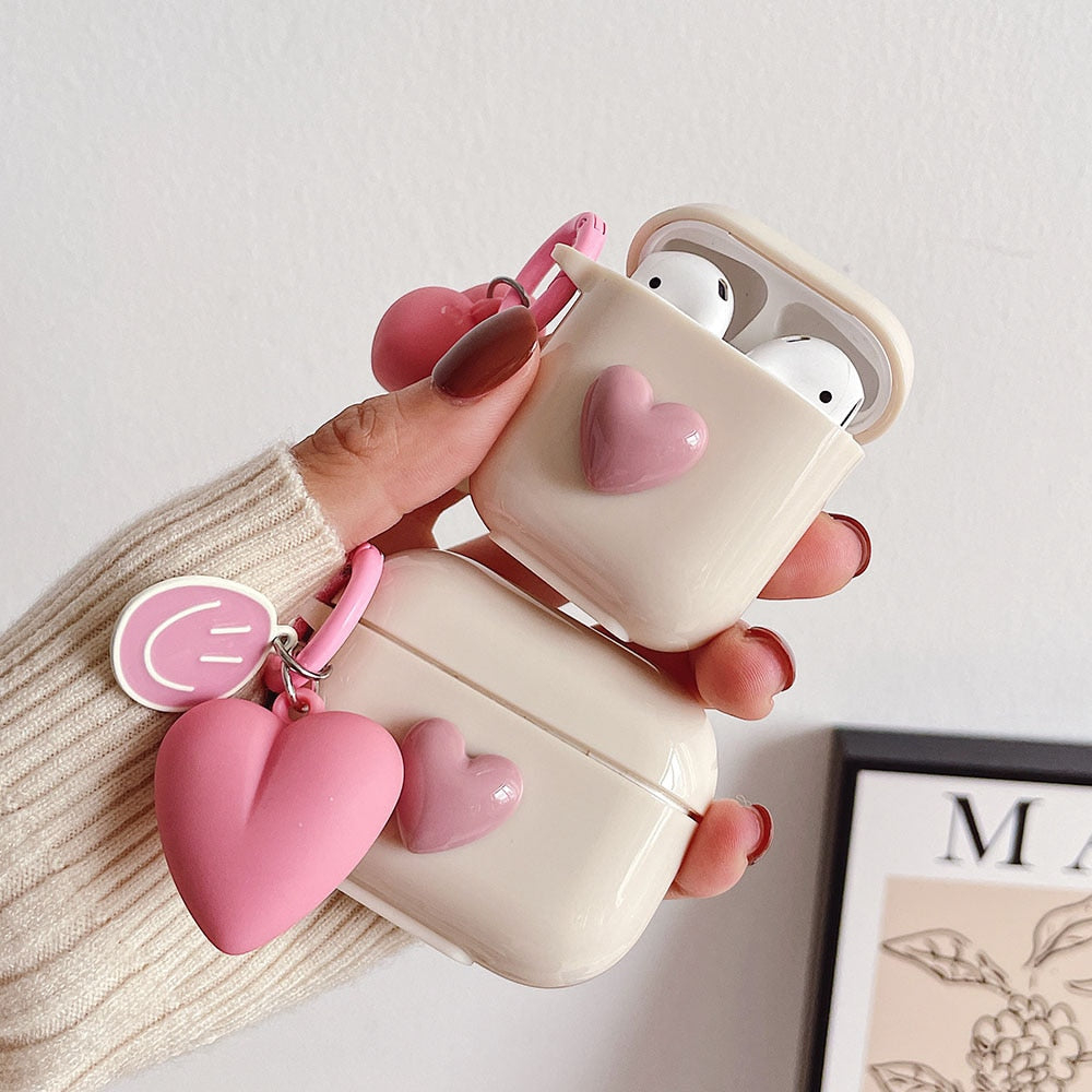 3D Heart Airpod Case - Lia's Room