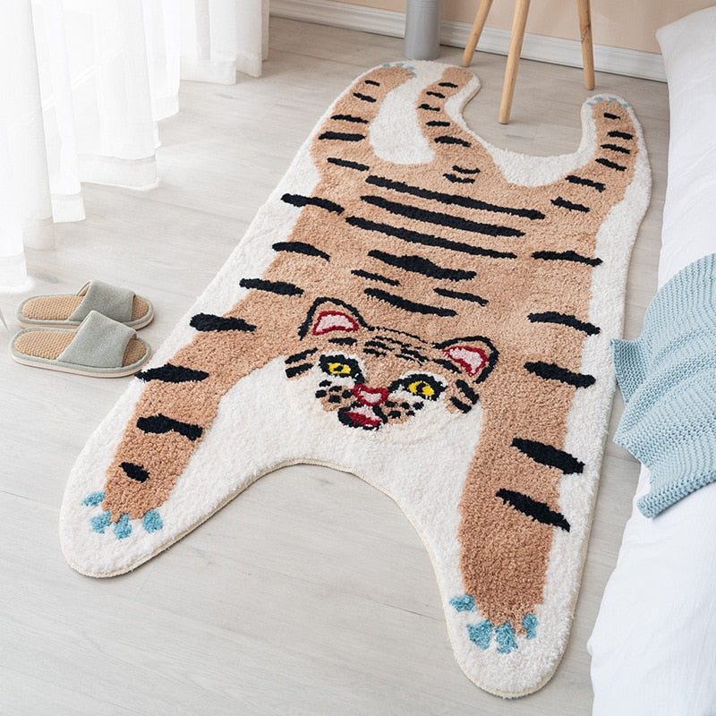 Tiger Rug- Anti-Slip Cartoon Rug and Absorbent Mat - Lia's Room