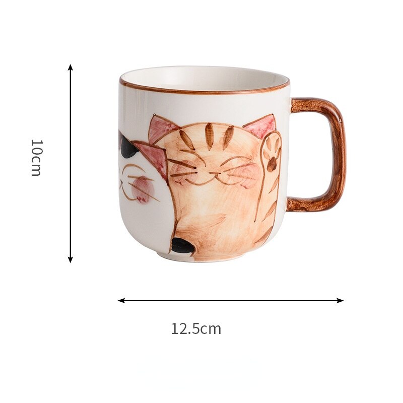 Purrfect Sips - Hand Painted Porcelain Cat Mug - Lia's Room