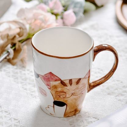 Purrfect Sips - Hand Painted Porcelain Cat Mug - Lia's Room