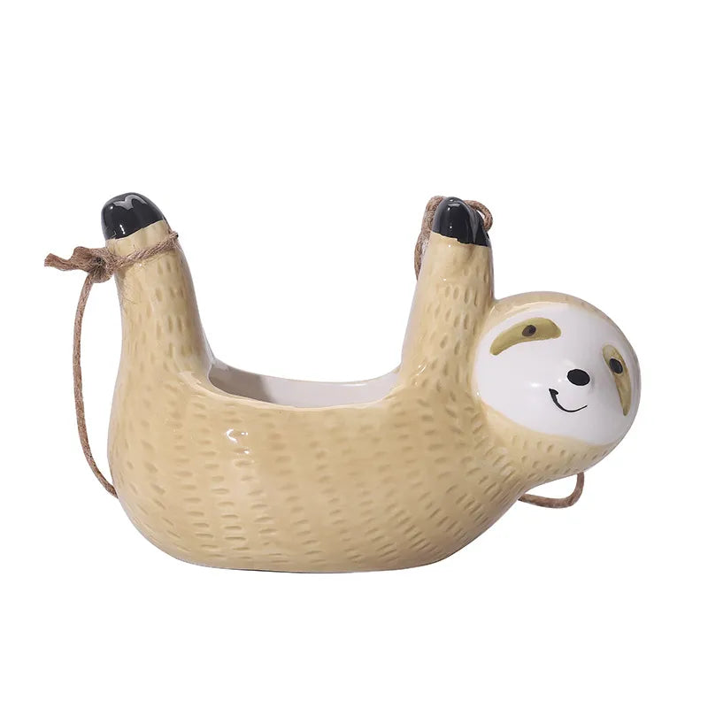 Hanging Sloth Planter - Lia's Room