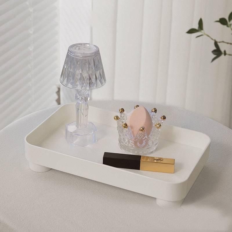 Wooden White Tray Decor - Lia's Room