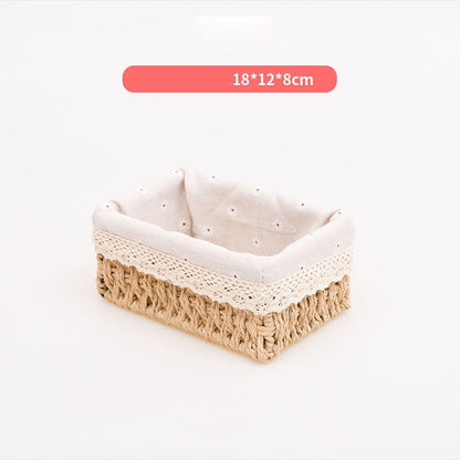 Rope Storage Basket - Beige, Gray, Brown - Lia's Room