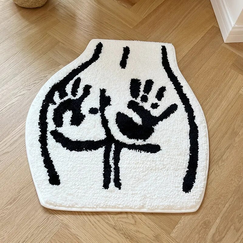 Booty Shaped Rug - Lia's Room