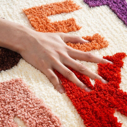 "Get Naked" Bath Rug - Lia's Room Close Up