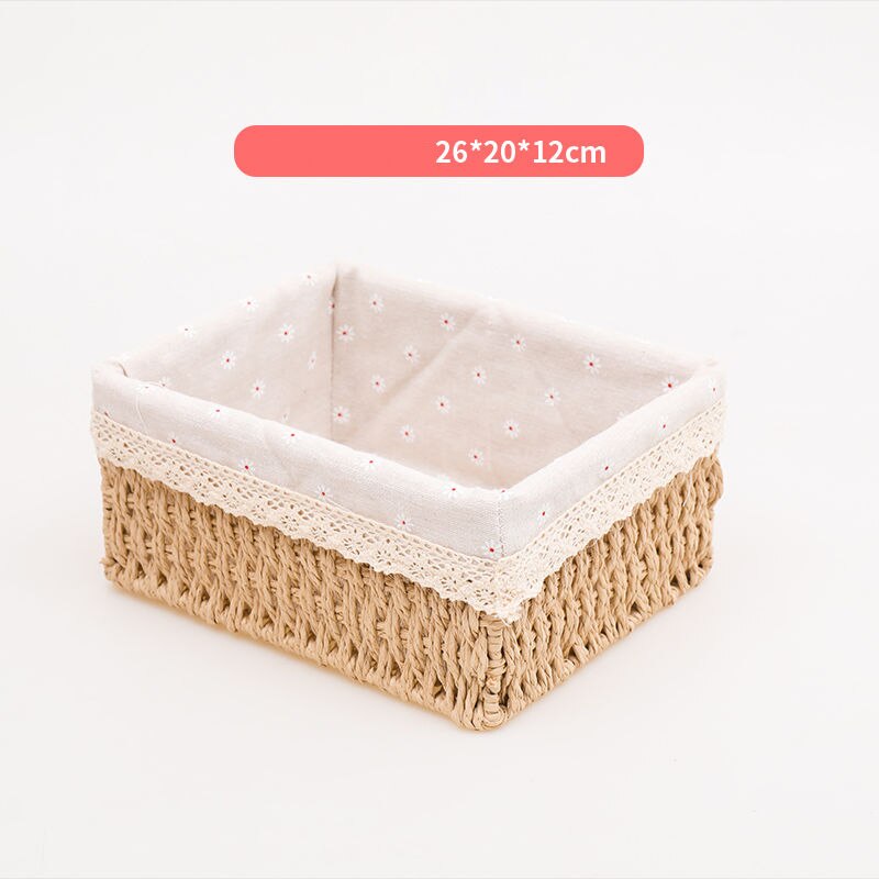 Rope Storage Basket - Beige, Gray, Brown - Lia's Room