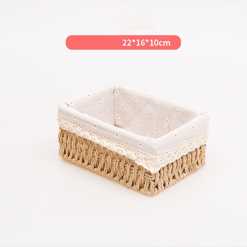 Rope Storage Basket - Beige, Gray, Brown - Lia's Room