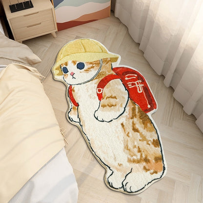 Fluffy Cat Rug - Lia's Room