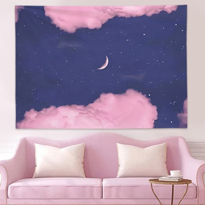 Pink Wall Tapestry - Lia's Room