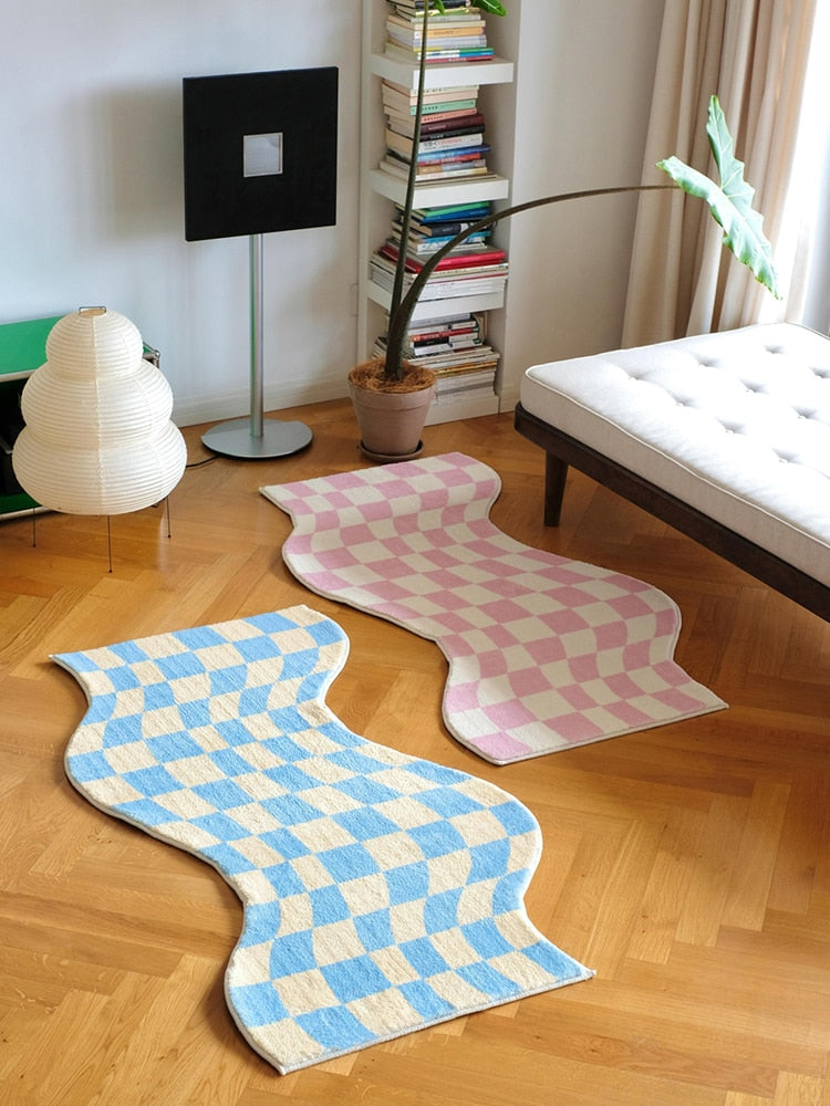 Checkerboard Rug - Lia's Room