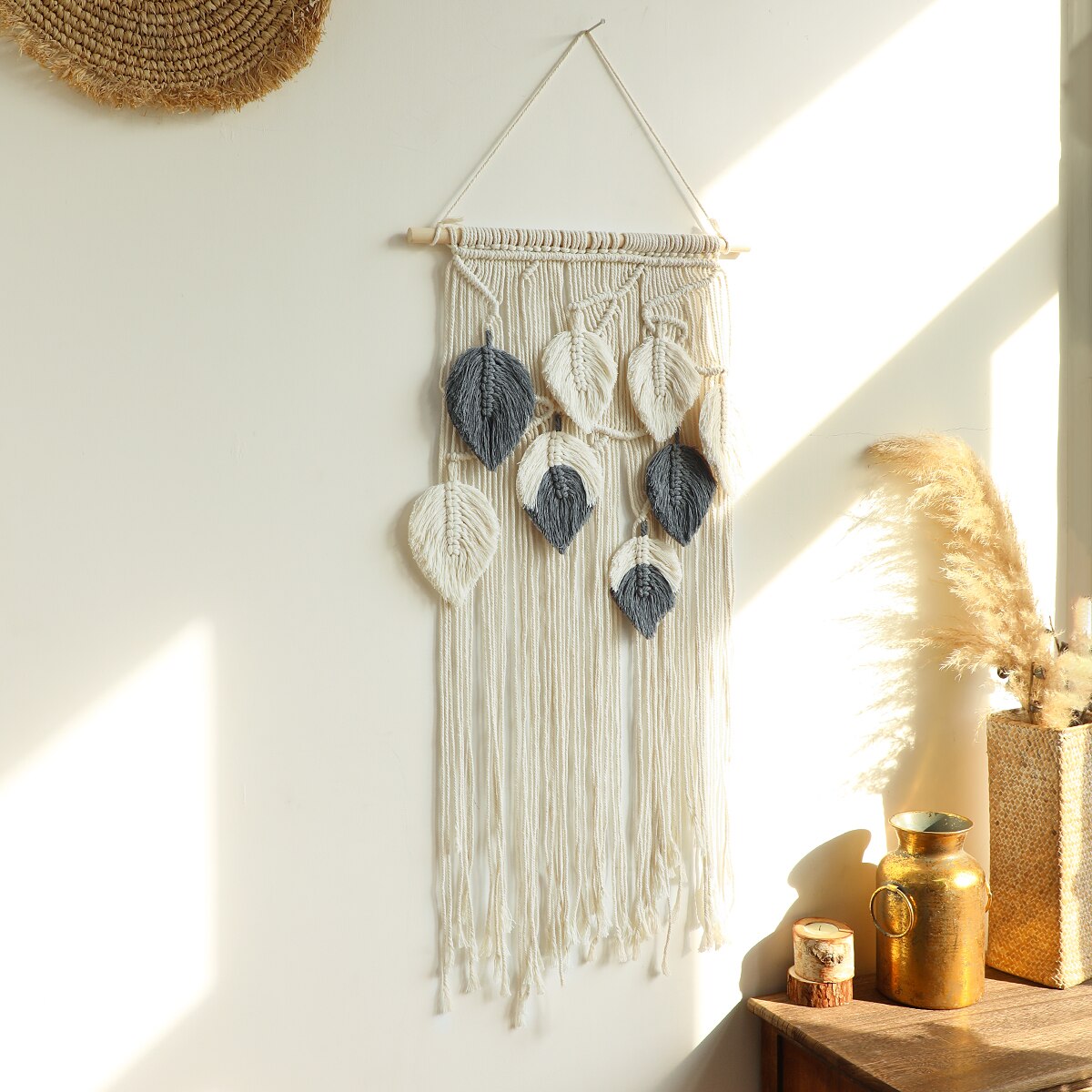 Leaf Wall Macrame Tapestry - Lia's Room