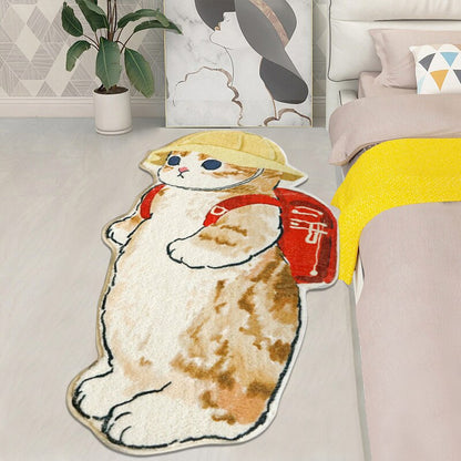 Fluffy Cat Rug - Lia's Room