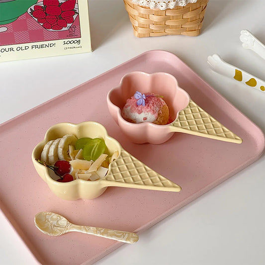 Porcelain Ice Cream Dessert Bowl - Lia's Room