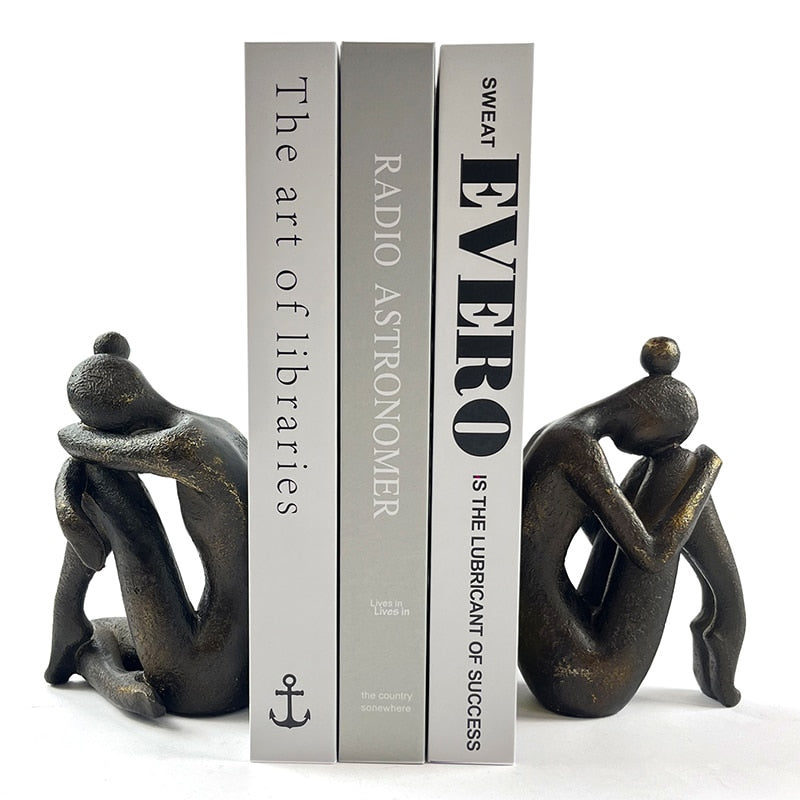 Human-Shaped Antique Bookends - Lia's Room