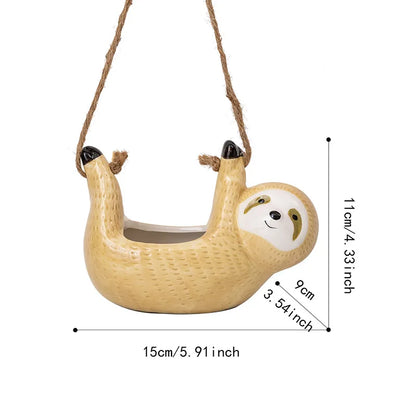 Hanging Sloth Planter - Lia's Room