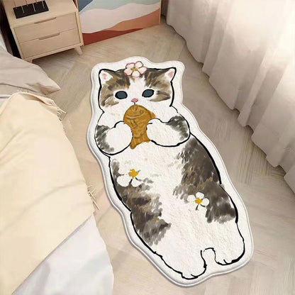 Fluffy Cat Rug - Lia's Room