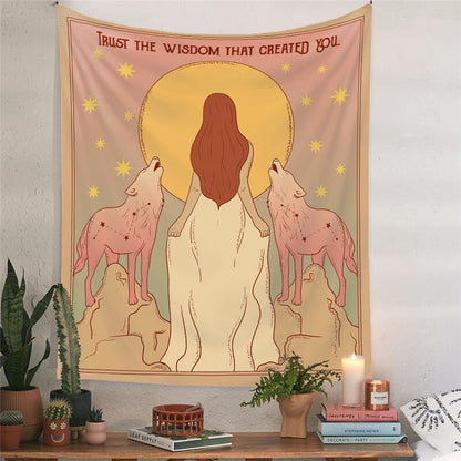 Sun Moon Tarot Tapestry Wall Hanging - Lia's Room