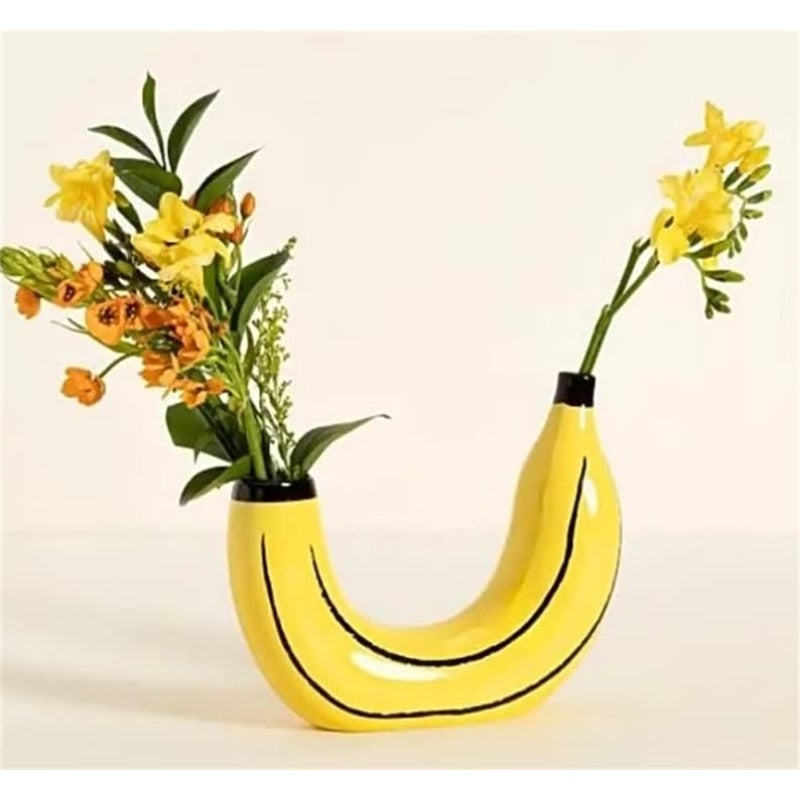 Banana Contemporary Vase - Lia's Room